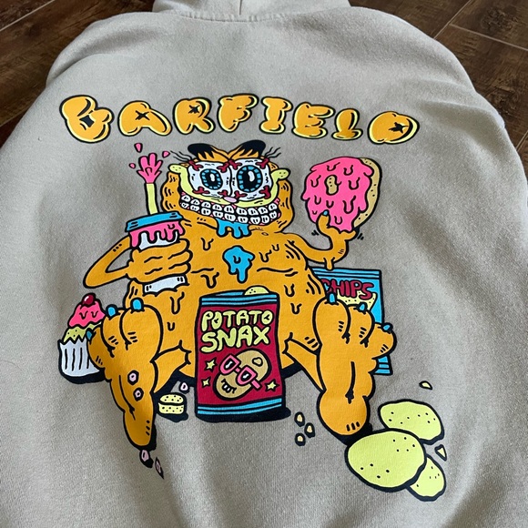 Boys H&M Garfield hooded sweatshirt - Picture 4 of 8